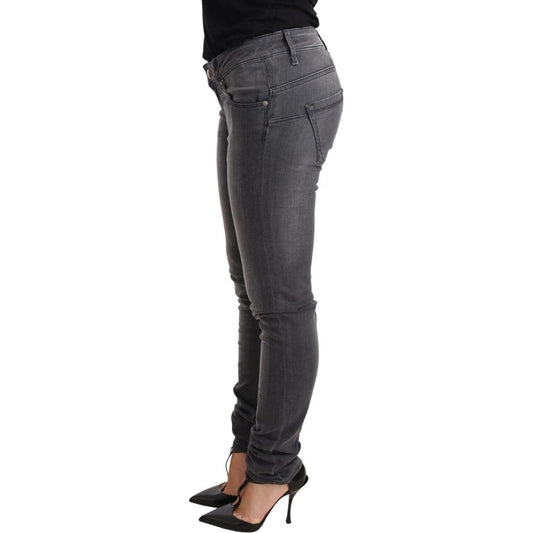Chic Acht Low Waist Skinny Denim Jeans & Pants Acht Dark Slate Gray