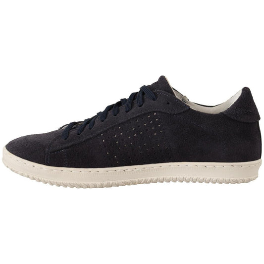 La Scarpa Italiana Elegant Suede Low Top Sneakers MAN SNEAKERS La Scarpa Italiana Light Gray