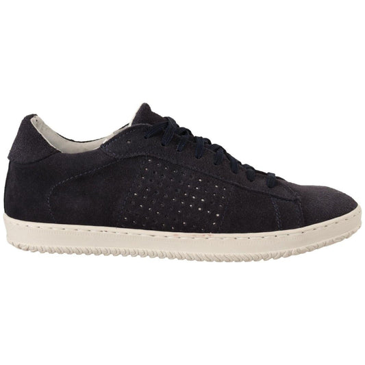La Scarpa Italiana Elegant Suede Low Top Sneakers MAN SNEAKERS La Scarpa Italiana Light Gray
