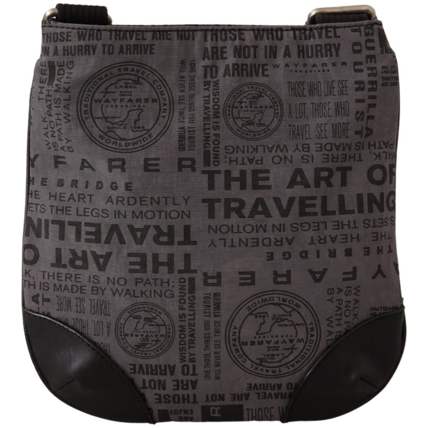 WAYFARER Gray Printed Logo Shoulder Crossbody Purse Bag 1728,67345645728,Bags,Crossbody Bags - Bags,Crossbody Bags - Women - Bags,Gray,Material: Fabric,New with tags,WAYFARER,Women,Women - Bags