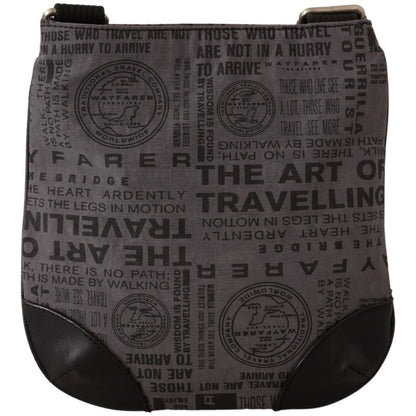 WAYFARER Gray Printed Logo Shoulder Crossbody Purse Bag 1728,67345645728,Bags,Crossbody Bags - Bags,Crossbody Bags - Women - Bags,Gray,Material: Fabric,New with tags,WAYFARER,Women,Women - Bags