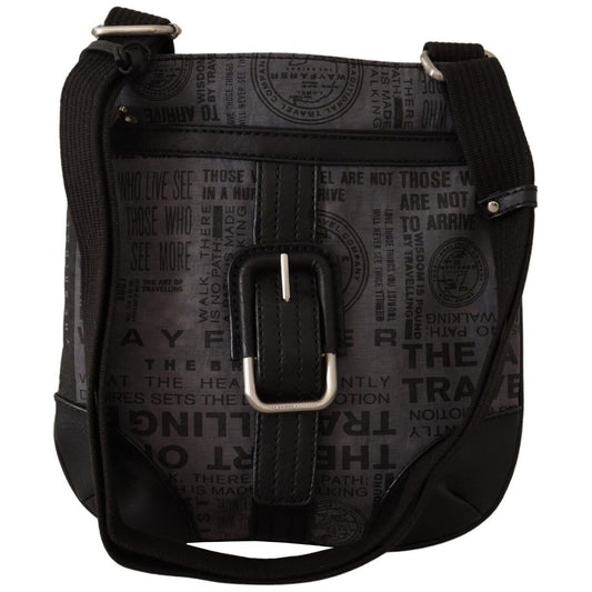 WAYFARER Chic Gray Fabric Crossbody Bag Crossbody Bag WAYFARER Black