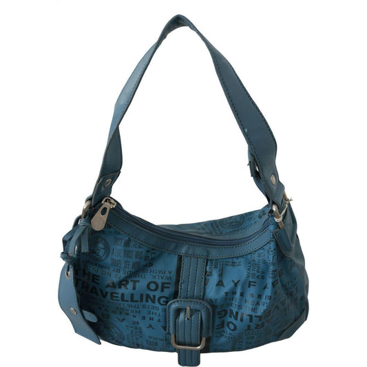 WAYFARER Chic Blue Fabric Shoulder Bag - Perfect for Everyday Elegance WOMAN SHOULDER BAGS WAYFARER Dark Slate Gray