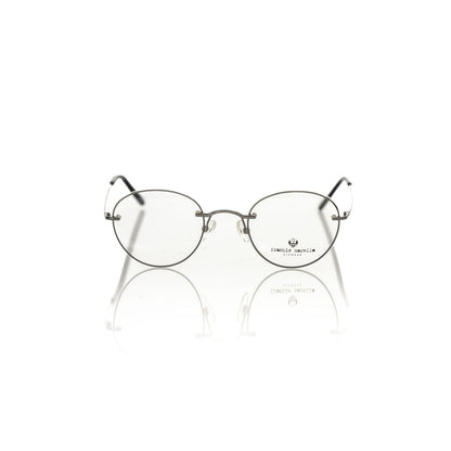 Frankie Morello Gray Metallic Men's Eyeglass Frame