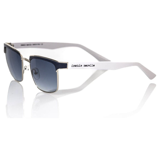 Frankie Morello Black Metallic Men Sunglass Frankie Morello Light Gray