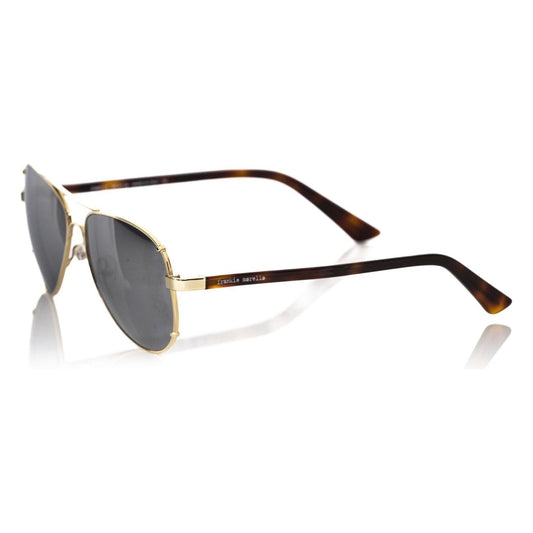Frankie Morello Gold Metallic Fiber Men's Sunglass Frankie Morello Dim Gray