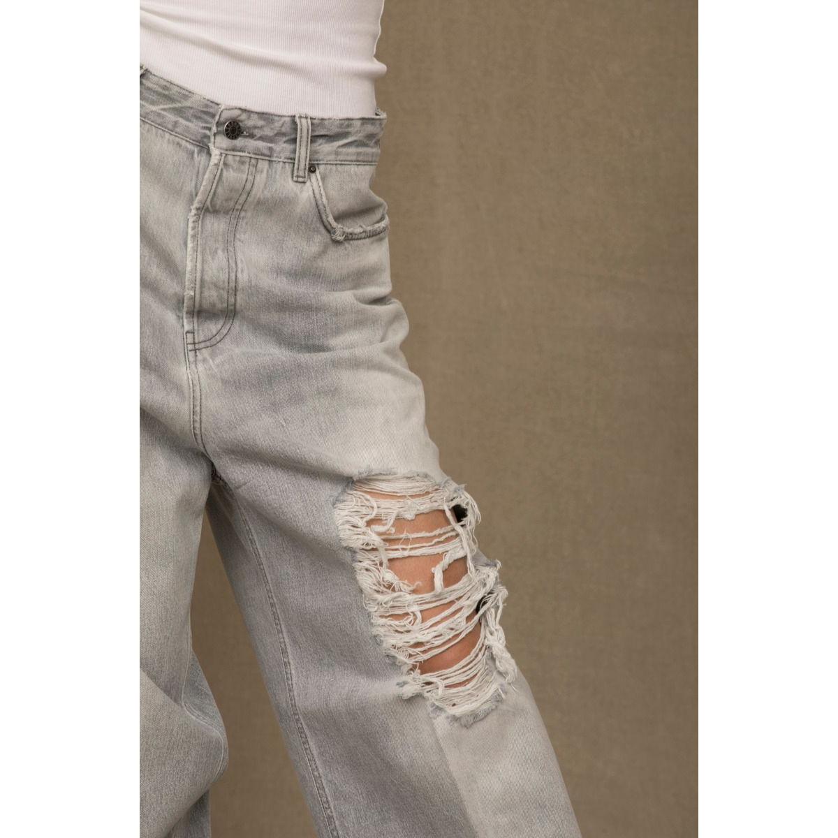 Don The Fuller Elegance in Denim: Chic Grey Cotton Jeans Don The Fuller Dim Gray