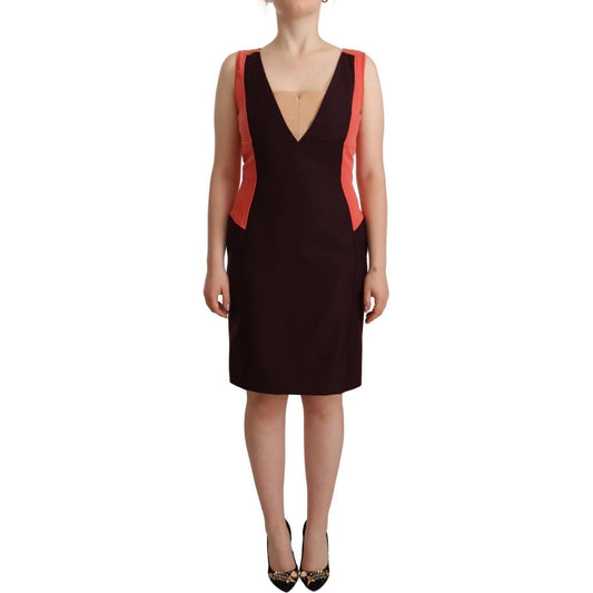 CO|TE Multicolor Polyester Sleeveless Sheath Knee Length Dress CO|TE