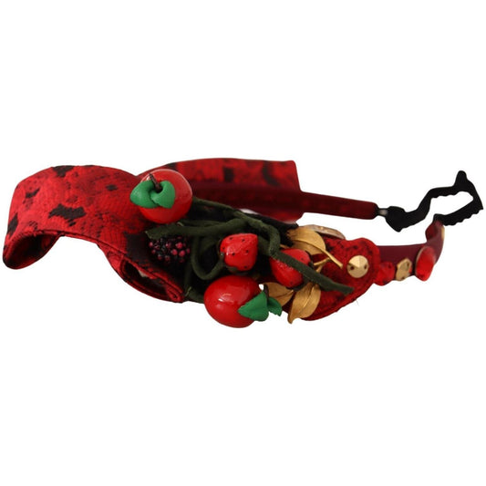 Dolce & Gabbana Exquisite Berry Crystal Embellished Diadem Dolce & Gabbana Black