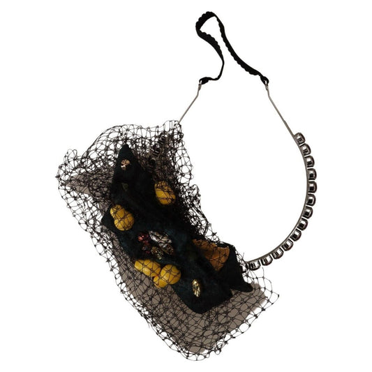 Dolce & Gabbana Enchanting Jewel-Toned Crystal Diadem Dolce & Gabbana Black