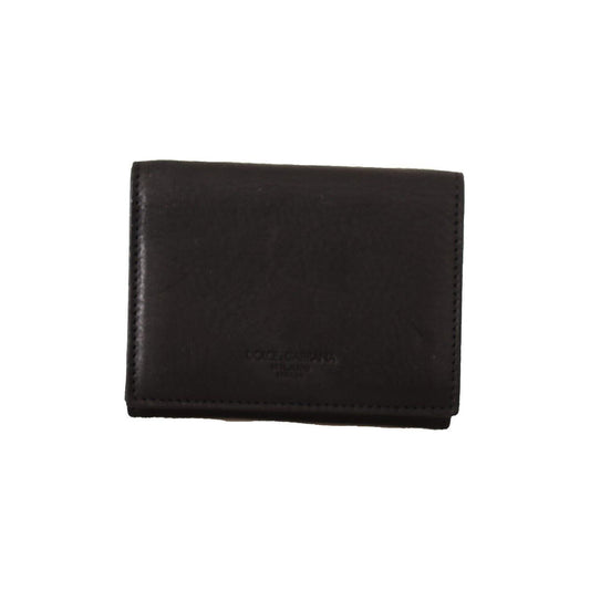 Dolce & Gabbana Elegant Trifold Leather Multi Kit Accessory WOMAN WALLETS Dolce & Gabbana Black