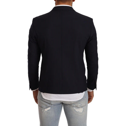 Domenico Tagliente Black Single Breasted One Button Suit Jacket