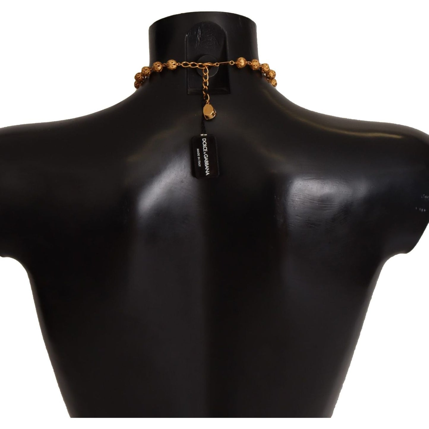 Dolce & Gabbana Multicolor Crystal Statement Necklace Necklace Dolce & Gabbana Black