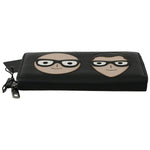 Dolce & Gabbana Elegant Black Leather Continental Wallet Dolce & Gabbana Dark Slate Gray