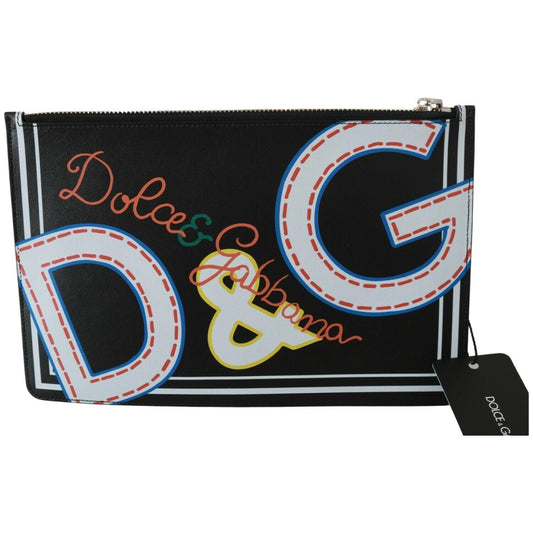 Dolce & Gabbana Elegant Black Leather Coin Wallet Dolce & Gabbana Black