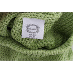 PINK MEMORIES Green Cotton Blend Knitted Sweater SIG30267-1