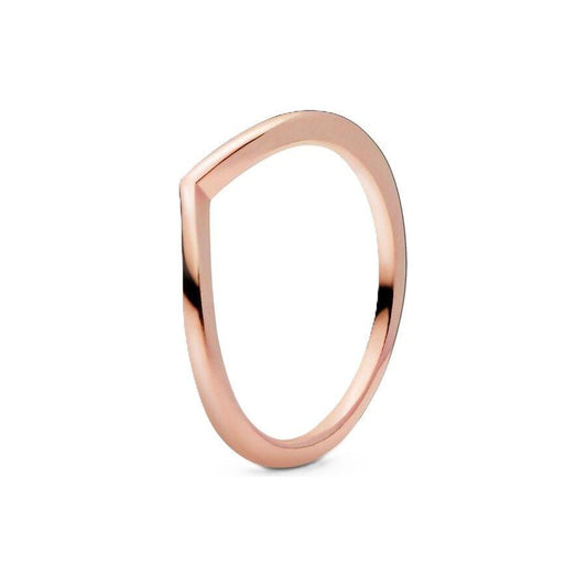 PANDORA JEWELS Mod. WISHBONE 14K ROSE GOLD-PLATED - RING - Size 50 186314-50