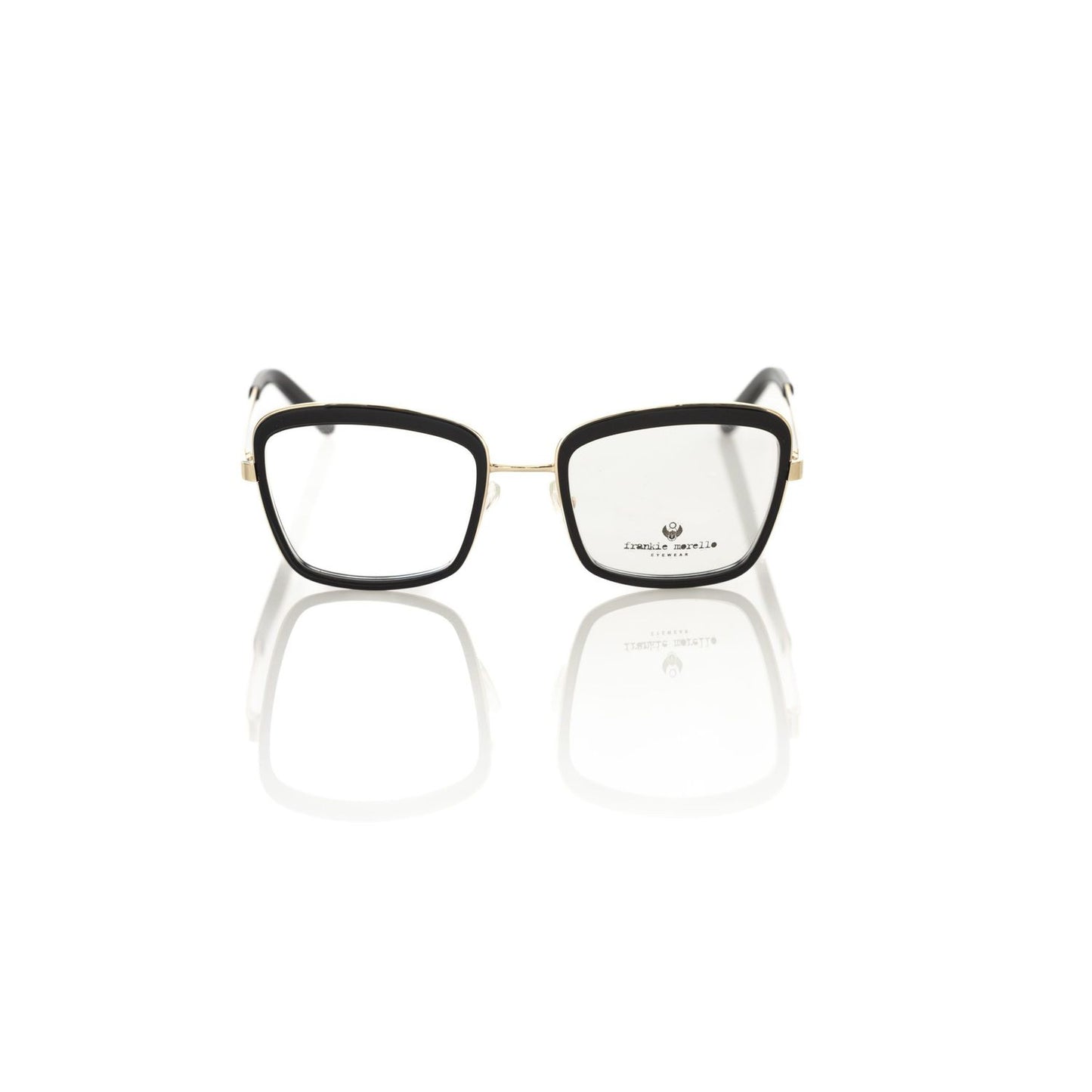 Frankie Morello Black Metallic Women's Eyeglass Frame