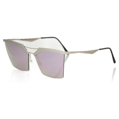 Frankie Morello Silver Metallic Women Sunglass