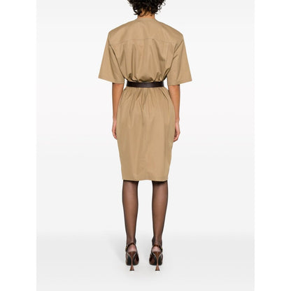 Saint Laurent Cotton twill midi dress Dresses