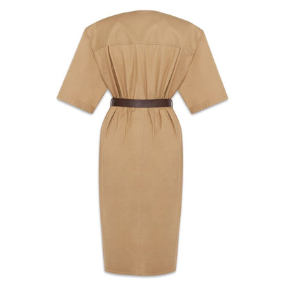 Saint Laurent Cotton twill midi dress Dresses