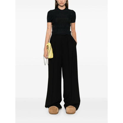 Balenciaga jacquard logo crop top Topwear