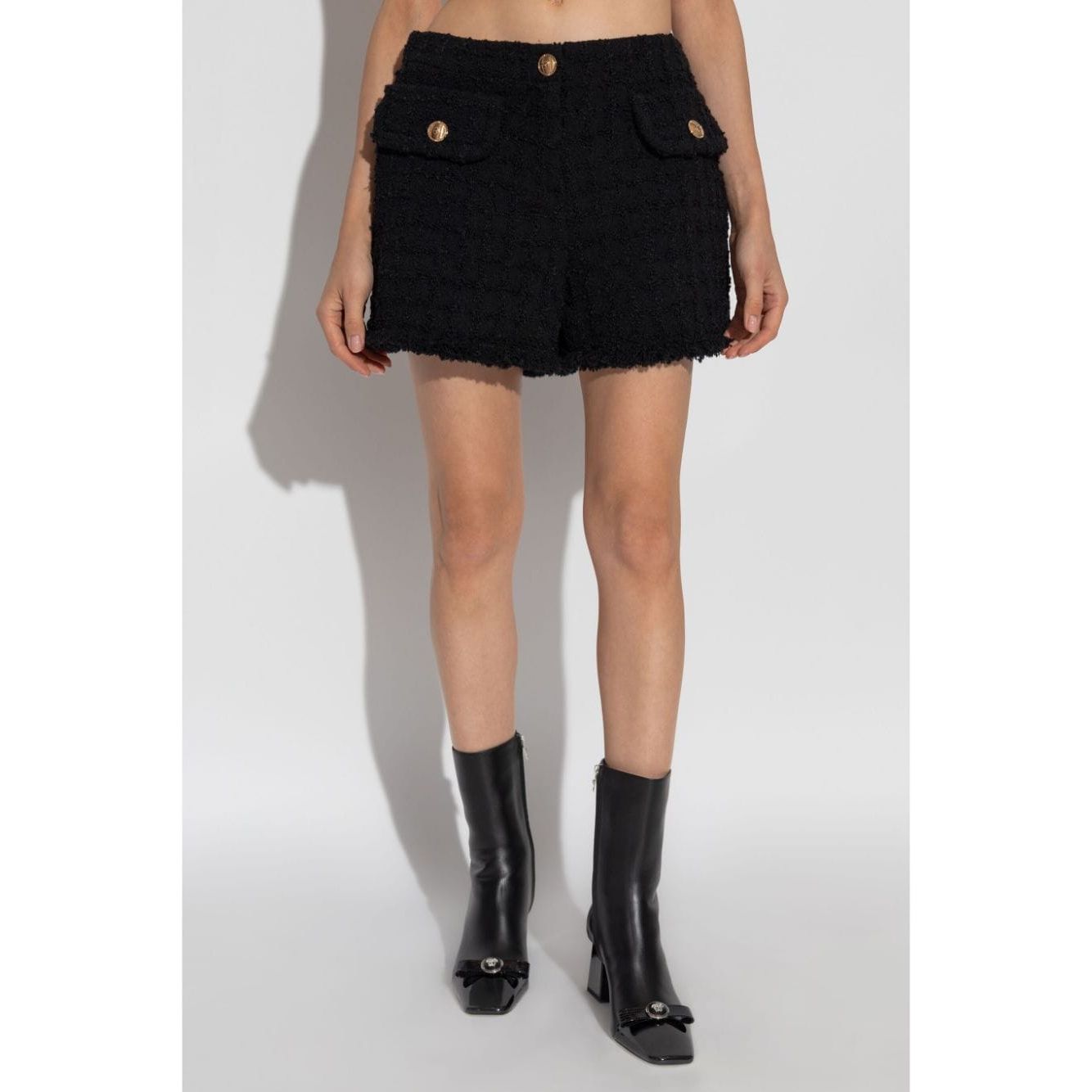 Versace Heritage tweed mini shorts Short trousers