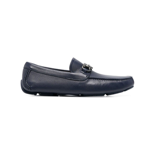 Ferragamo Gancini leather loafers