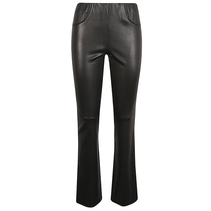 Via Masini 80 Trousers Black Trousers