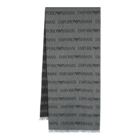 Emporio Armani Scarfs Grey Scarves Hats & Gloves Emporio Armani Dim Gray