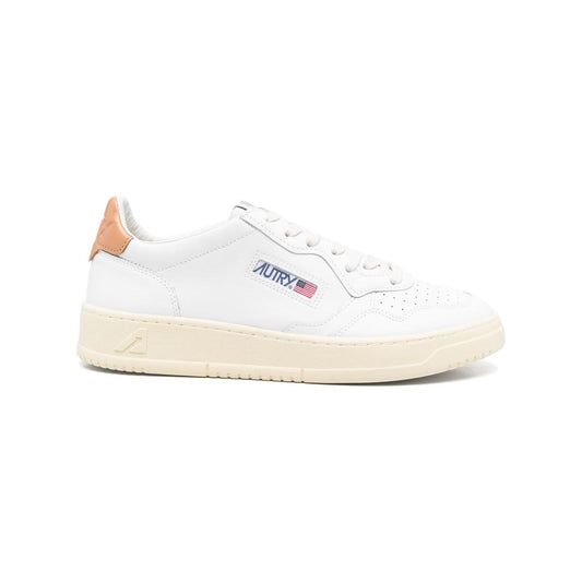 AUTRY Sneakers Leather Brown Sneakers Autry Beige