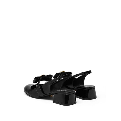 Versace Gianni Ribbon Patent Slingback Pumps 35 mm