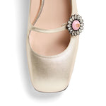 Valentino Garavani Floral appliqué ballerina shoes