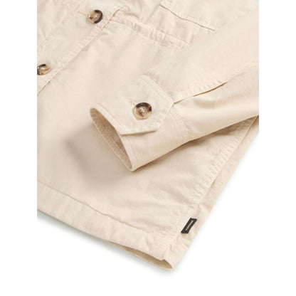 Woolrich Garment-Dyed Pure Cotton Overshirt beige Jackets