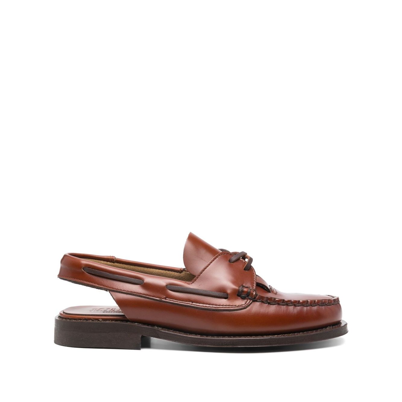 HEREU Flat shoes Leather Brown Moccasins