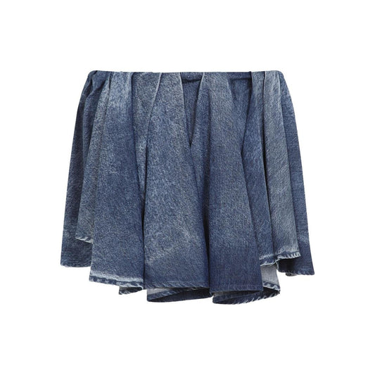 Diesel Diesel Asymmetric Mini Skirt in Blue A196870CMBP01-P25 LDin,Spring - Summer 2025,Women,Women > Clothing,Women > Clothing > Short trousers,Yes Eu