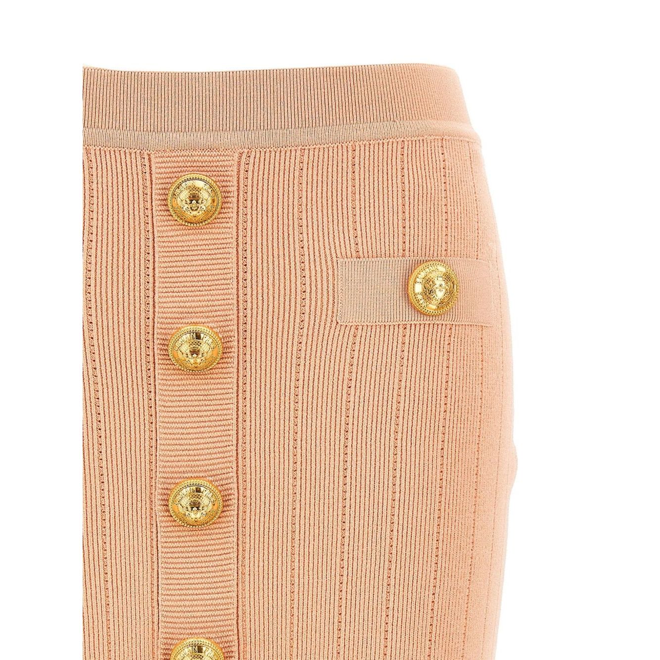 Balmain knitted mini skirt