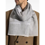 Emporio Armani Logo cotton blend scarf Scarves Hats & Gloves