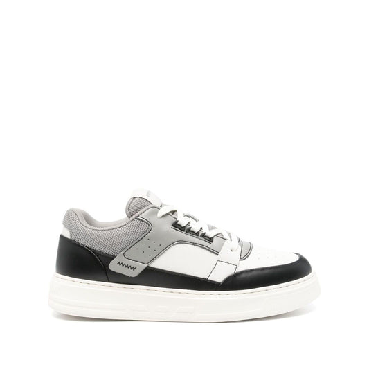 Emporio Armani Leather and mesh sneakers with contrasting details X4X688XR333U566-P25