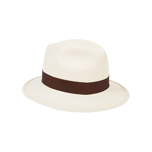 Borsalino Hats Brown Scarves Hats & Gloves Borsalino Antique White