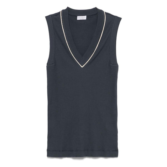 Brunello Cucinelli Top Blue