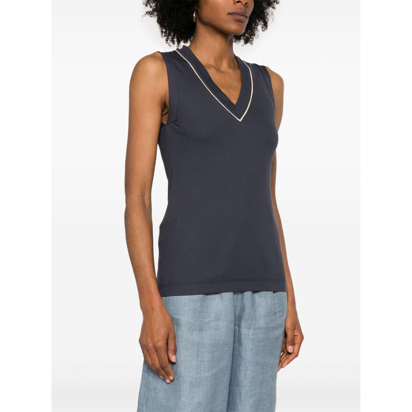 Brunello Cucinelli Top Blue