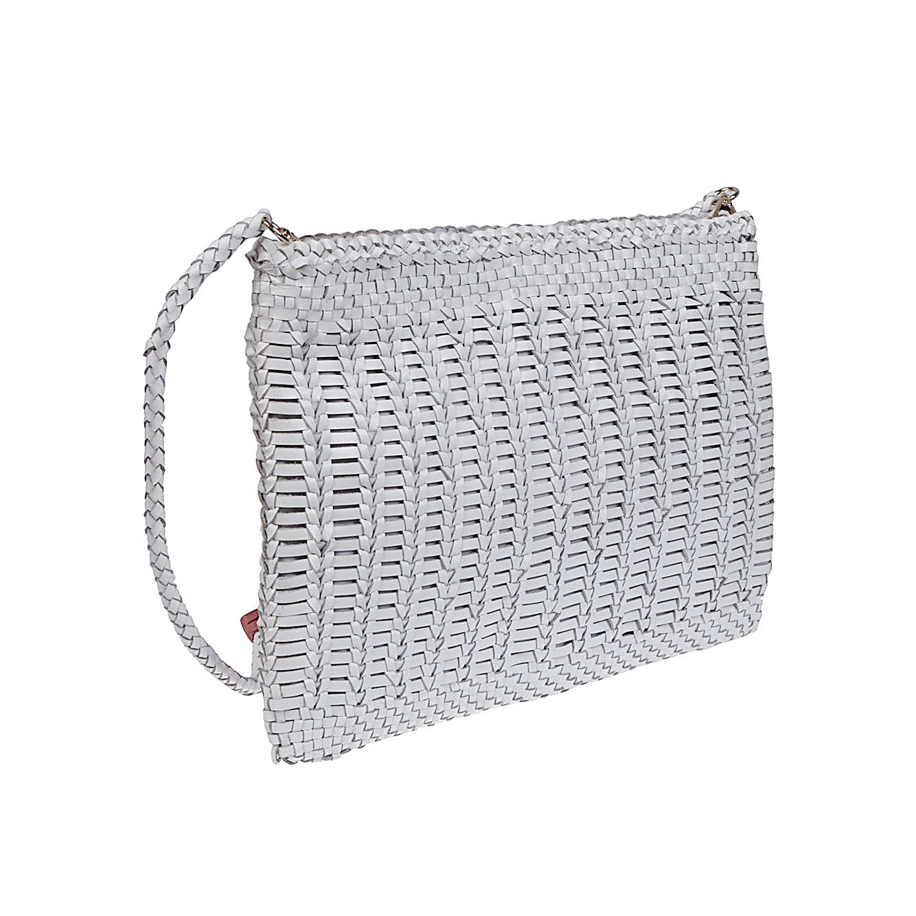 Front view with bag zipped and handles upright.