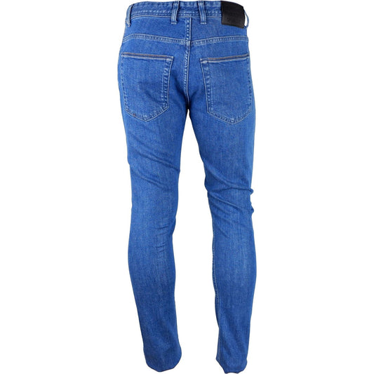 Aquascutum Light Blue Cotton Men Jeans Aquascutum Dark Slate Blue
