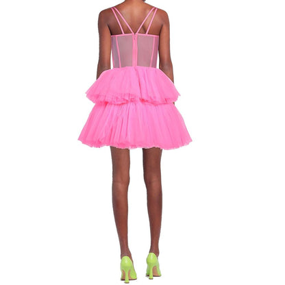 19:13 DRESSCODE Multicolor Cotton Cocktail Dress 1728,19:13 DRESSCODE,40,42,44,75611013280,Clothing,Cocktail - Dresses - Clothing,Dresses - Clothing,Multicolor,New with tags,Short - Dresses - Clothing,Sleeveless - Dresses - Clothing,Women