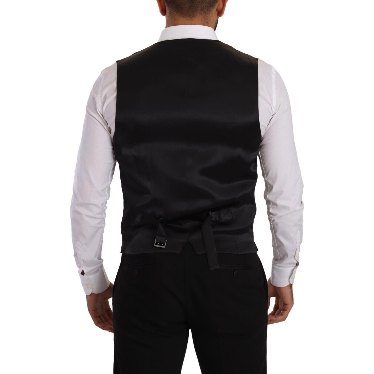 优雅条纹礼服背心