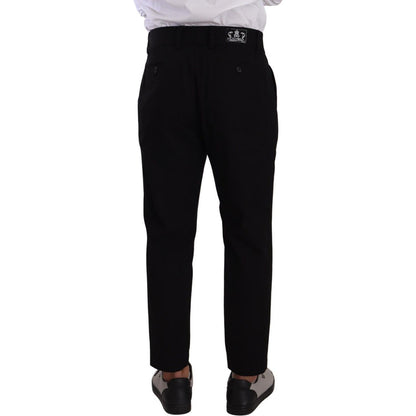Dolce & Gabbana Black Cotton Stretch Chinos Trouser Jeans