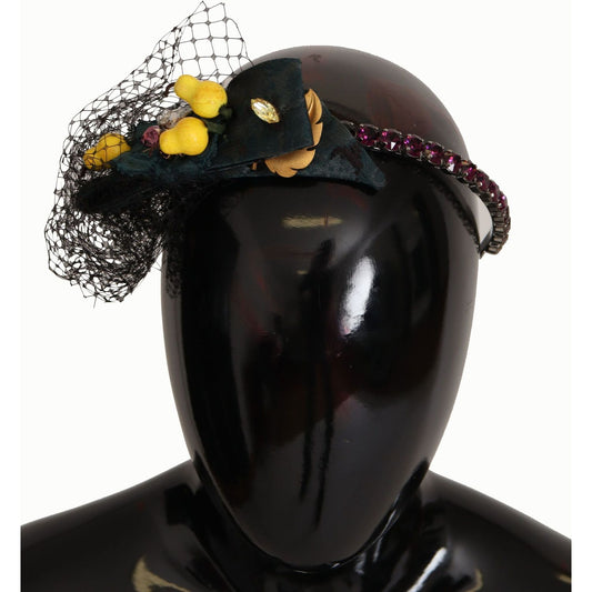 Dolce & Gabbana Charming Sicilian Lemon Crystal Headband Dolce & Gabbana Black