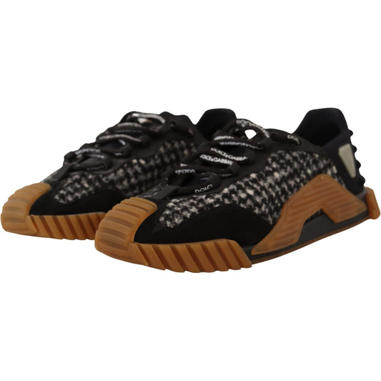 Dolce & Gabbana Elegant Textured NS1 Sneaker Charisma Dolce & Gabbana Black