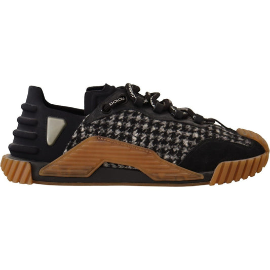 Dolce & Gabbana Elegant Textured NS1 Sneaker Charisma Dolce & Gabbana Black